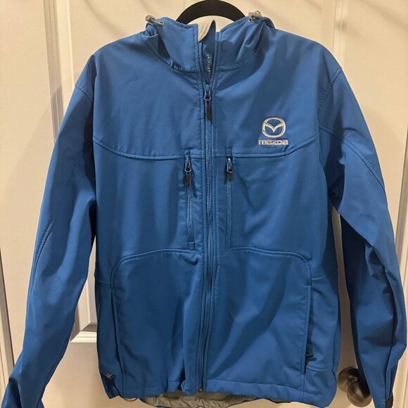 Stormtech Performance Jacket Mens Size L Blue Mazada Hooded Outdoor - Picture 2 of 8